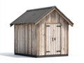 Gartenhäuser aus Holz ca. 220 x 180 x 225 cm - Graubraun und Anthrazit - Doppelflügeltür - Rustikales Gerätehaus